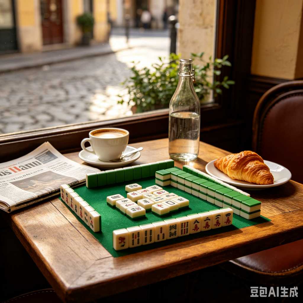 modern text mahjong tiles