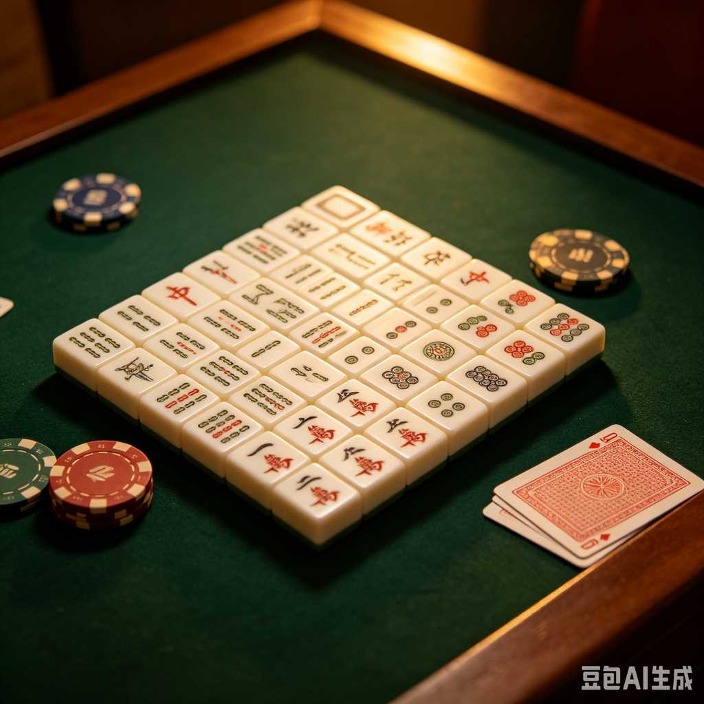 simulated ivory mahjong set